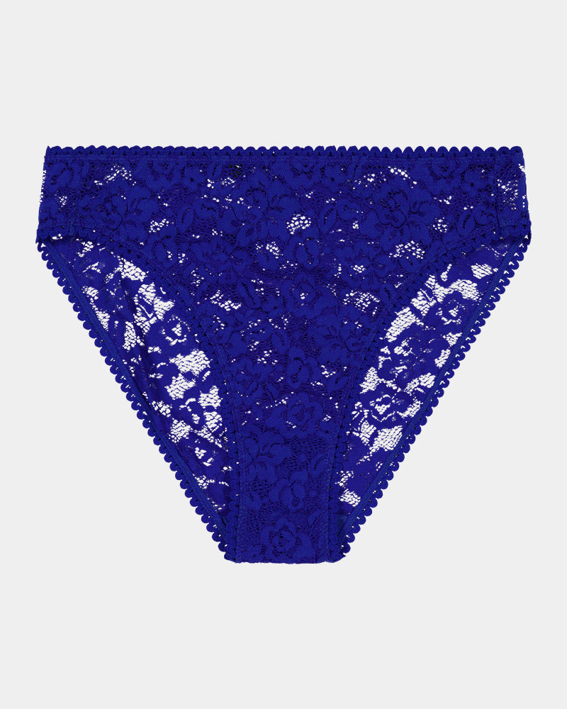 Leonie High Cut Brief in SURF THE WEB. Flat lay front view