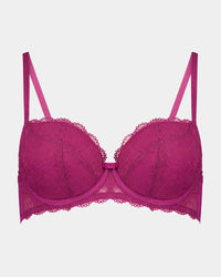 Legacy Contour Bra in BEAUJOLAIS. Flat lay front view