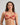 Model wears Niara Underwire Bra in JESTER RED. On body front view