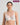 Model wears Yvette Underwire Bra in WHITE. On body front view