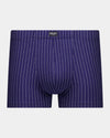 Cotton Stretch Mens Trunk in PEACOAT PINSTRIPE. Flat lay front view