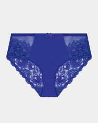 Intrigue Midi in DAZZLING BLUE. Flat lay front view