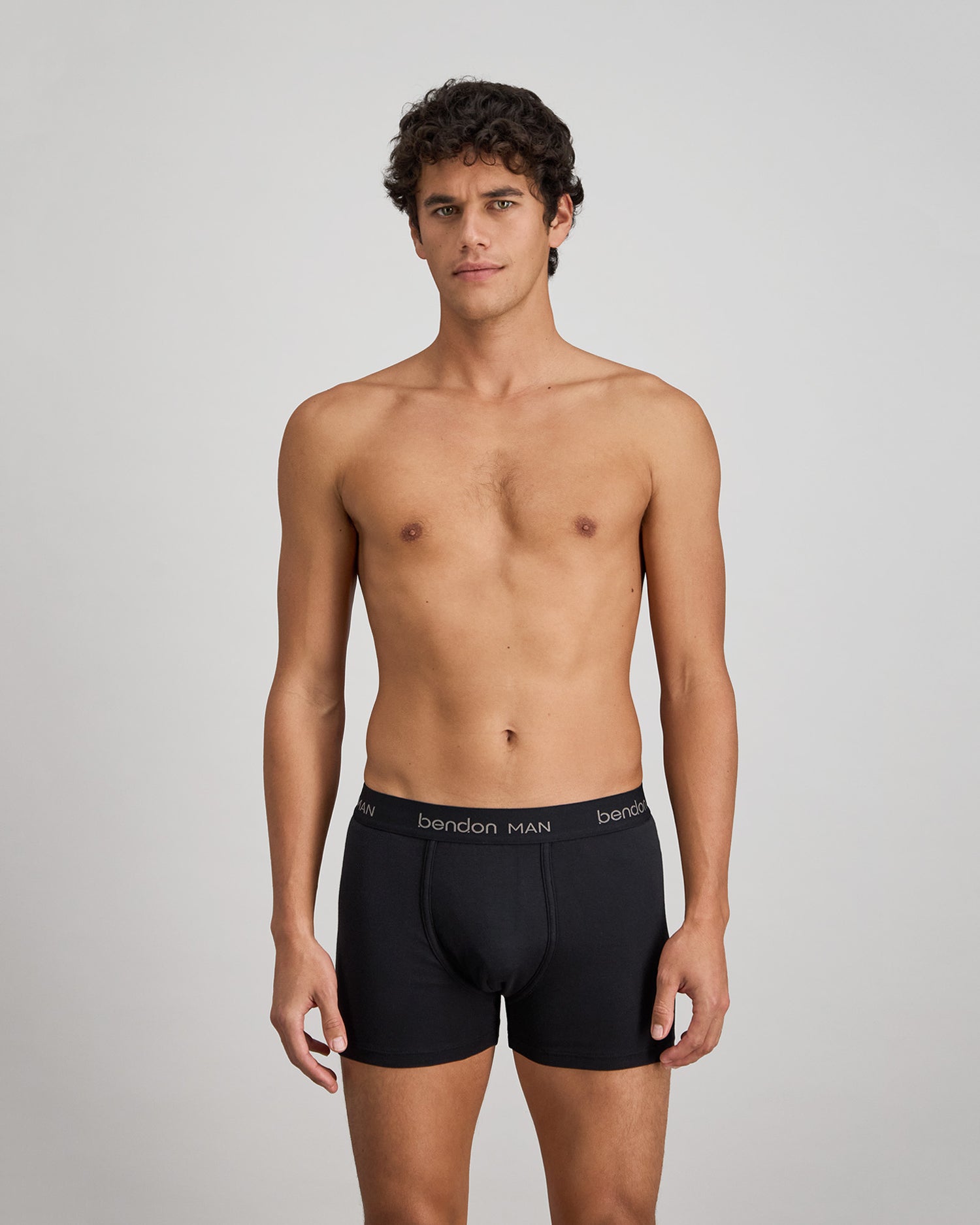 Cotton Classics Mens Trunk in BLACK. Feature shot