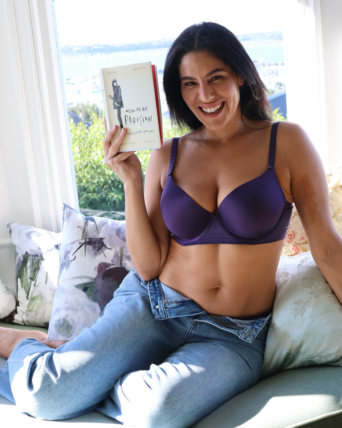 Bendon Body Contour Bra in PURPLE VELVET. Feature shot
