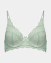 Shelly Underwire Bra in SURF SPRAY. Flat lay front view