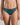 Model wears Margot Estelle Thong in MEDITERRANEA. On body front view