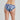 Model wears Violet Floral High Cut Brief in DARK PROTEA PRINT. On body back view