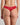 Model wears Adoration Thong in SALSA. On body back view