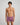 Cotton Stretch Mens Trunk in TIBETAN RED STRIPE. Feature shot
