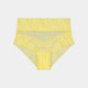 Lace Full Brief in SUNSHINE YELLOW. Flat lay front view