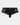 Oasis Glow French Knicker in BLACK. Flat lay front view