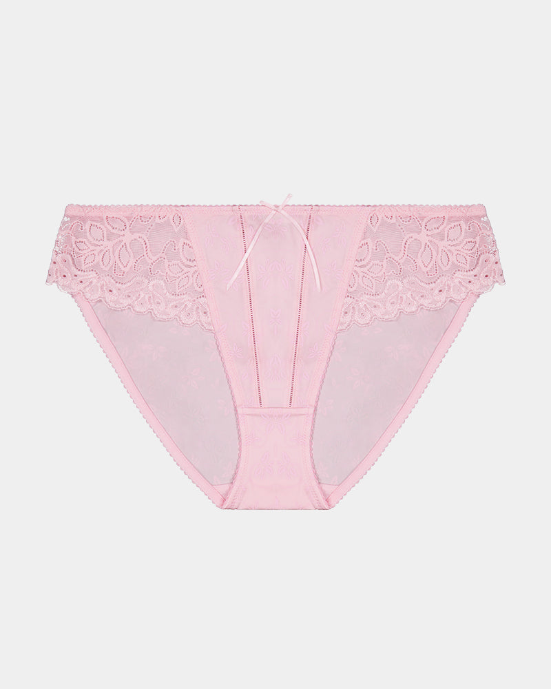 Yvette Bikini in ICY PINK. Flat lay front view