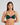 Model wears Stripe Elastic & Papertouch Push Up Bra in RAIN FOREST. On body front view