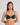 Model wears Stripe Elastic & Papertouch Push Up Bra in RAIN FOREST. On body front view