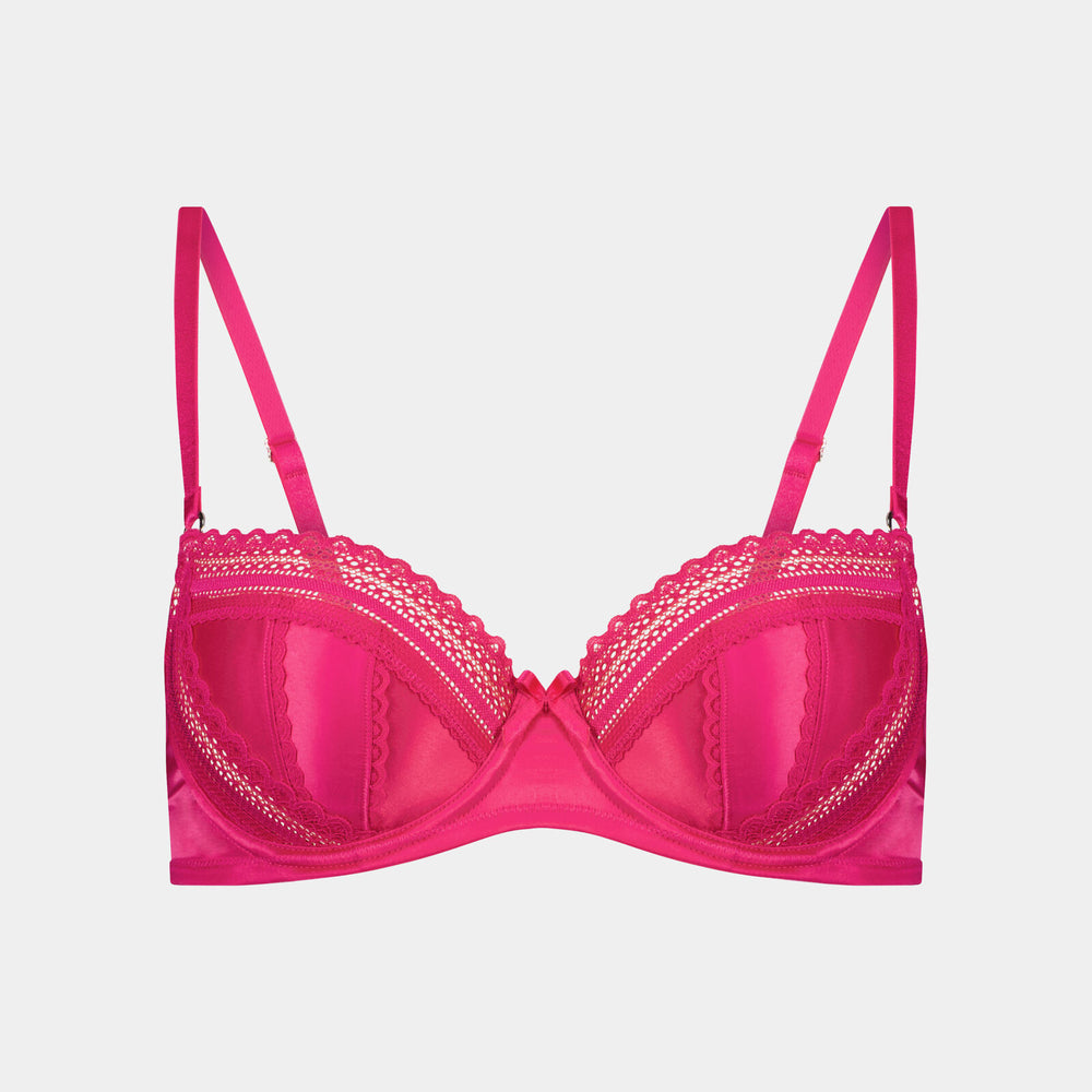 Makayla Contour Bra in CABARET. Flat lay front view