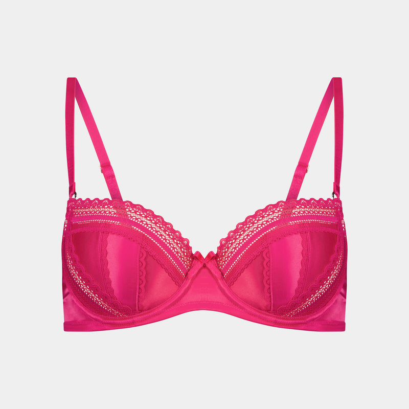 Makayla Contour Bra in CABARET. Flat lay front view