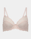 Baroque Underwire Bra in ICY PINK. Flat lay front view