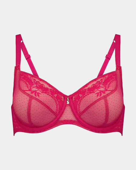 Wild Bloom Underwire Bra in JAZZY. Flat lay front view