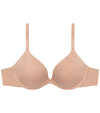 My Fit Smooth Push Up Bra in FRAPPE. Flat lay front view