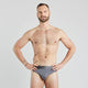 Bamboo Mens Brief in ASH. Feature shot