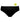 Freestyle High Cut Brief in BLACK. Flat lay front view