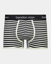 Bold Stripe Mens Trunk in MURMUR STRIPE. Flat lay front view