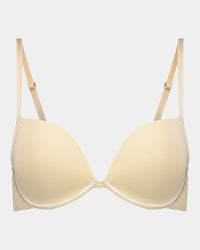 Body Basics Push Up Bra in AMERICAN NUDE. Flat lay front view