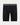 Everyday Active Mens Long Trunk in BLACK. Flat lay front view
