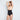 Model wears Medium Control High Waisted Brief in BLACK. On body side view