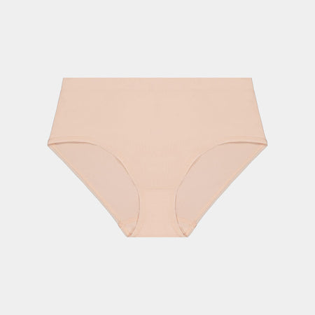Seamless Full Brief in LATTE. Flat lay front view