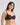 Model wears Juniper Underwire Bra in BLACK. On body side view