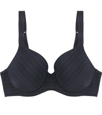 Rita Contour Bra in BLACK. Flat lay front view