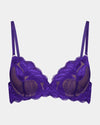 Sienna Push Up Bra in DEEP WISTERIA. Flat lay front view