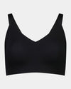 Comfit Collection Wire Free Bra in BLACK. Flat lay front view