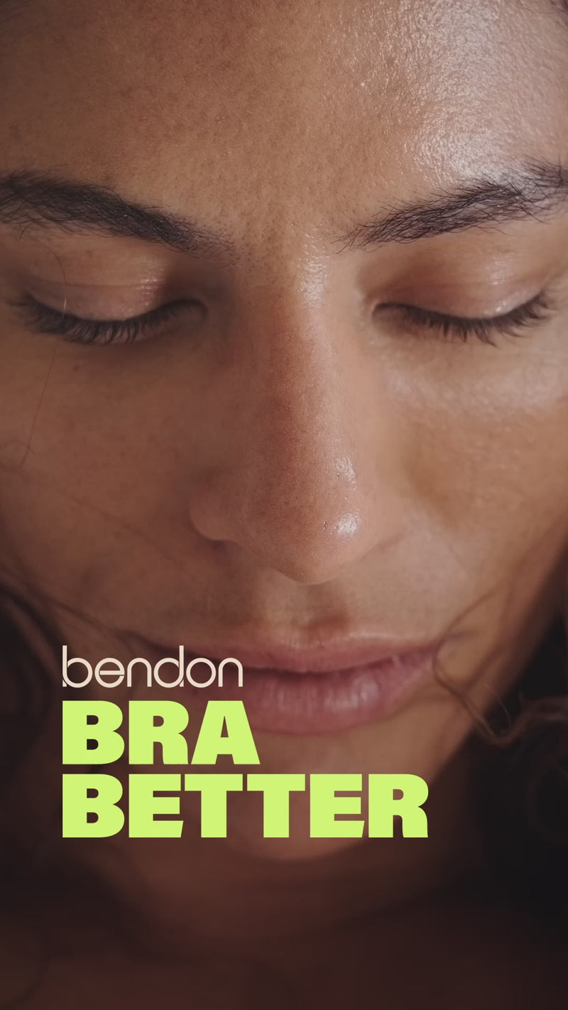 a day in her life model poses throughout the day wearing different bras