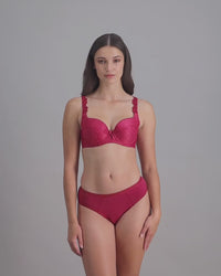 model-poses-in-red-bra-and-underwear-set