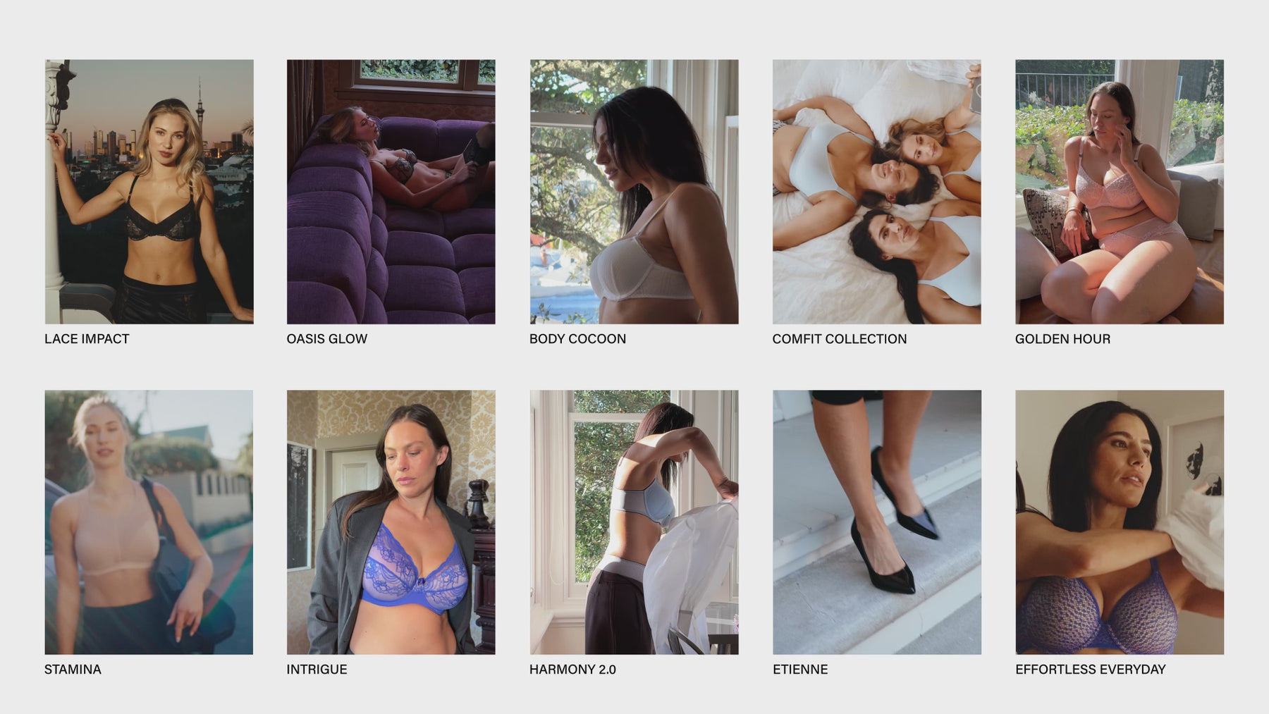 video montage of new season bras